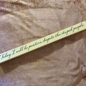 Funny Decorative Block Sign